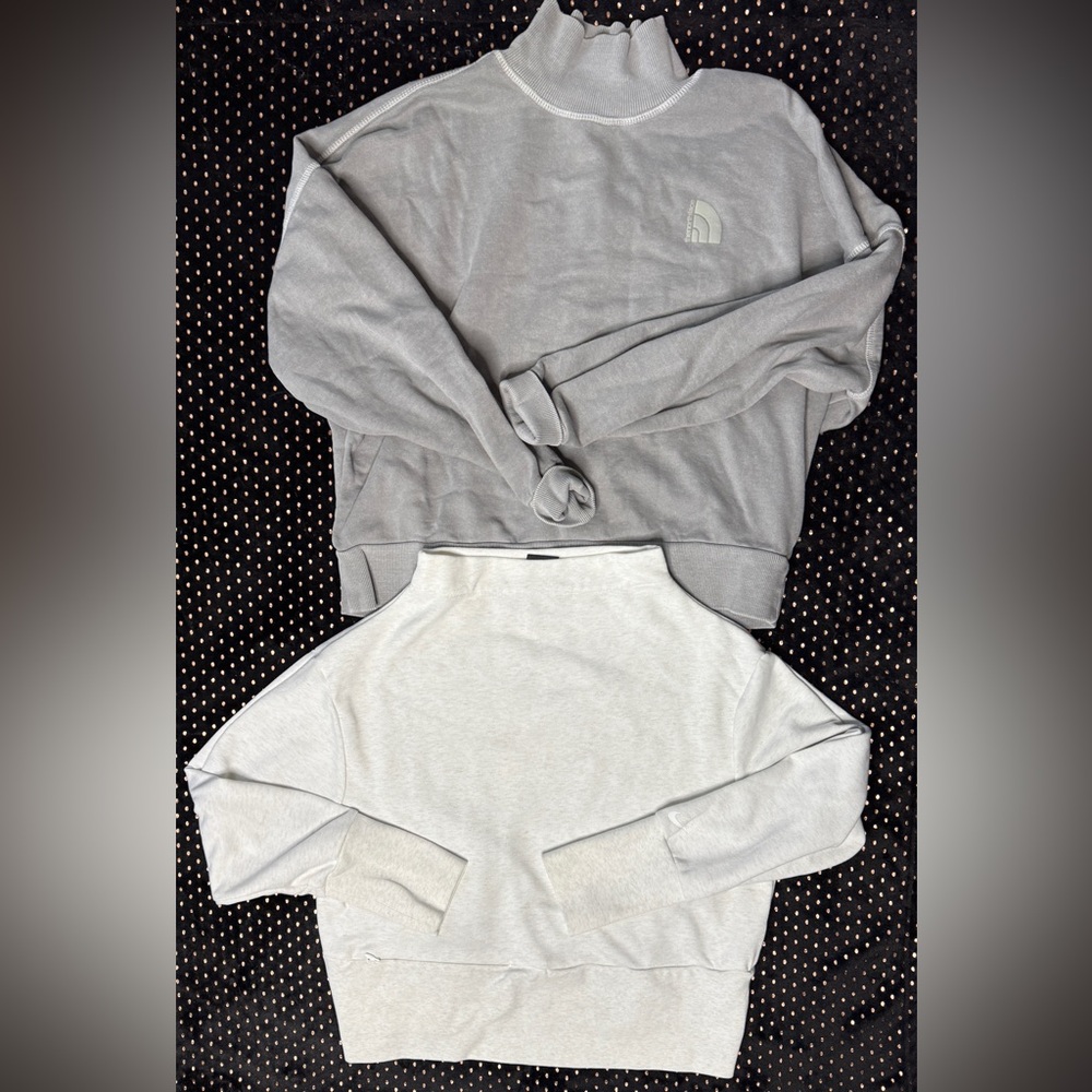 Nike / North Face cropped sweatshirt bundle